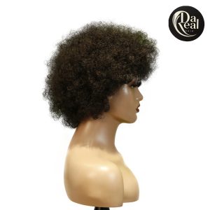 center wig machine made black wig remy hair 2301