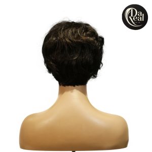 center wig machine made black wig remy hair tc041