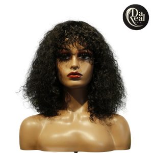 Dareal Hair machine made black wig remy hair tc047