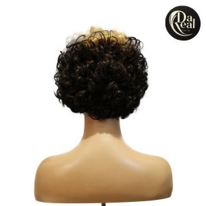 center wig machine made black wig remy hair tc004