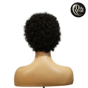 center wig machine made black wig remy hair h023
