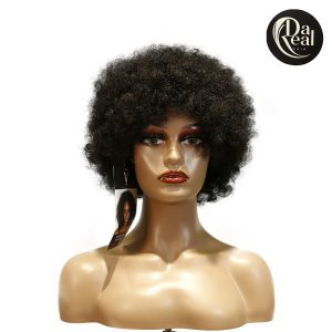 dareal hair machine made black wig remy hair tc010