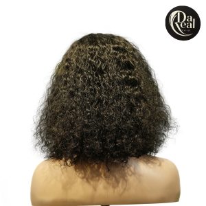 center wig machine made black wig remy hair tc047