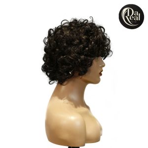 Dareal Hair machine made black wig remy hair tc002