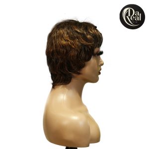 Home Dareal Hair machine made black wig remy hair tc066