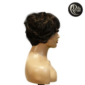 Home Dareal Hair machine made black wig remy hair tc041