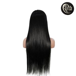 center wig natural black remy hair 6x7 lace closure straight human hair wig