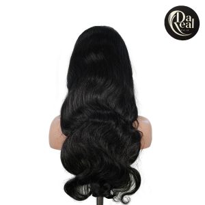 dareal hair natural black remy hair 6x7 lace closure body wave human hair wig
