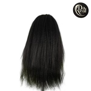 center wig natural black remy hair 6x7 lace closure yaki straight human hair wig