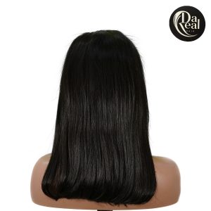 center wig 13x4 straight bob lace front wig natural black asian raw hair