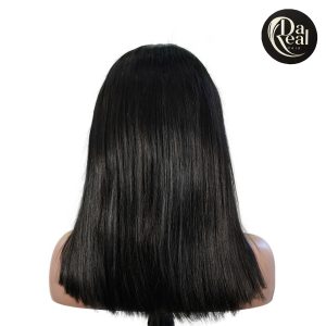 center wig natural black asian raw hair 5x5 hd lace closure straight bob human hair wig
