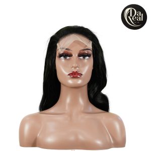 center wig natural black remy hair 5x5 lace closure body wave human hair wig