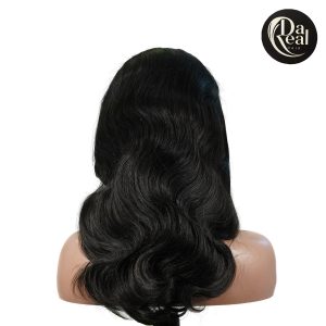 center wig natural black remy hair 5x5 lace closure body wave human hair wig