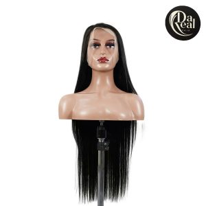dareal hair 13x4 straight lace front wig natural black remy hair