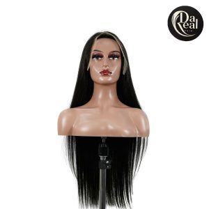 center wig natural black asian raw hair 13x6 hd lace front wig straight human hair wig