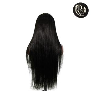center wig natural black asian raw hair 13x6 hd lace front wig straight human hair wig