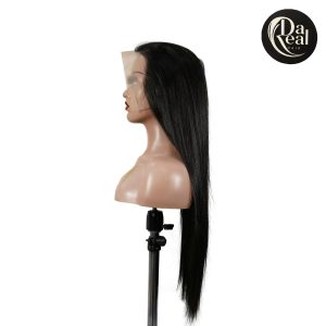 center wig 13x6 double drams straight lace front wig black remy hair