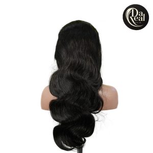 center wig natural black asian raw hair 13x6 hd lace front wig body wave human hair wig