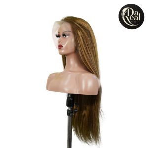 center wig 13x4 straight lace front wig m4&27 highlight remy hair 26 inch
