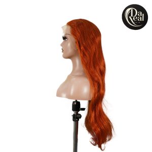 center wig 13x4 straight lace front wig 350 orange 26 inch remy hair