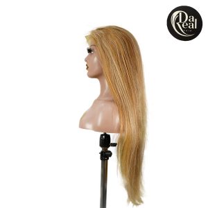 center wig 13x4 straight lace front wig 8&27 honey blonde highlight 26 inch remy hair