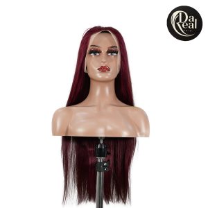 center wig 13x4 straight lace front wig 99j color 26 inch remy hair