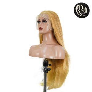 center wig 13x4 straight lace front wig 27 honey blonde remy hair