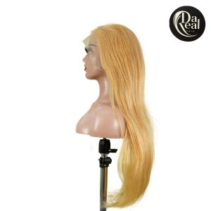 center wig 13x4 straight lace front wig 27 honey blonde remy hair