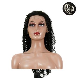 center wig 13x4 kinky curly lace front wig natural black remy hair
