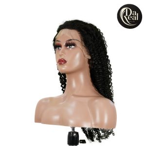 center wig 13x4 kinky curly lace front wig natural black remy hair