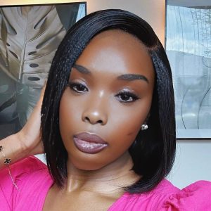 center wig 13x4 straight bob lace front wig natural black asian raw hair