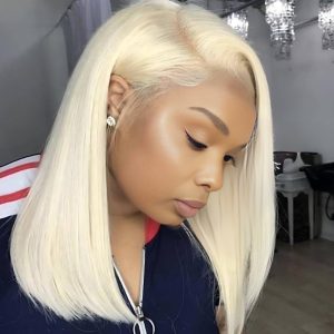 dareal hair 13x4 straight bob lace front wig 613 remy hair