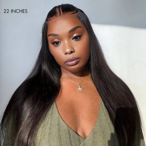 Dareal Hair natural black asian raw hair 6x7 hd lace closure straight human hair wig