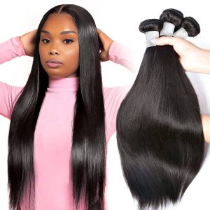 dareal hair remy hair black straight bundles brazilian weaving