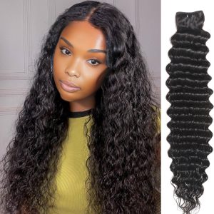 dareal hair remy hair black deep wave bundles laotian weaving