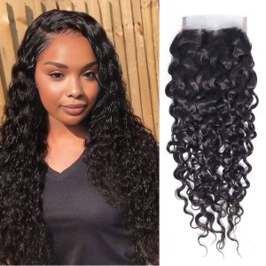 Dareal Hair remy hair 4x4 water wave closure