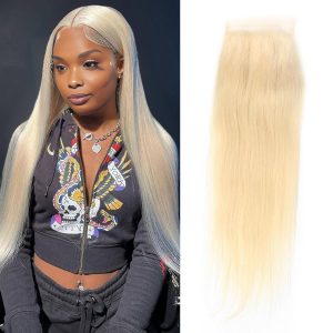 Dareal Hair remy hair 4x4 straight closure 613