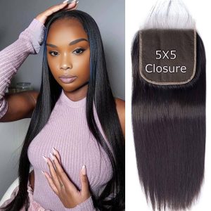 Dareal Hair remy hair 5x5 straight hd closure