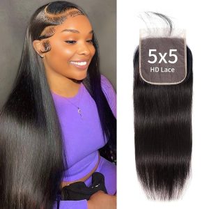 Dareal Hair remy hair 5x5 straight closure